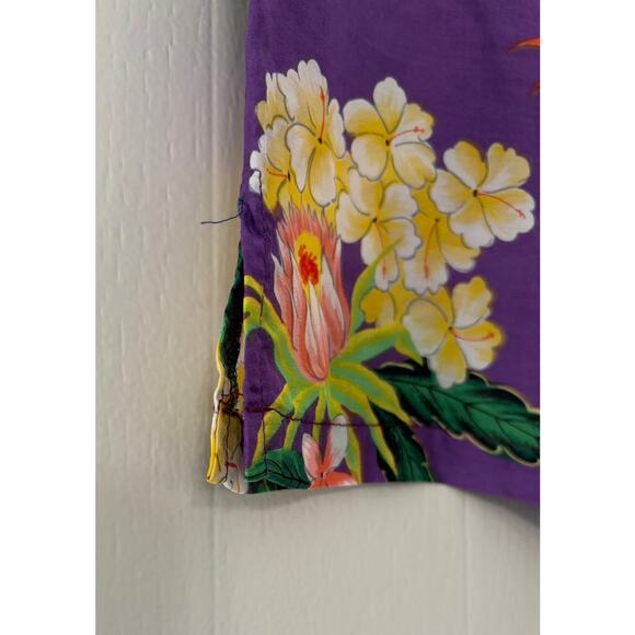 OP Ocean Pacific Sunwear 90s Y2K Drawstring Hawaiian Sleep Shorts Size Large - Picture 5 of 5